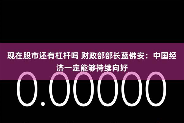 现在股市还有杠杆吗 财政部部长蓝佛安：中国经济一定能够持续向好