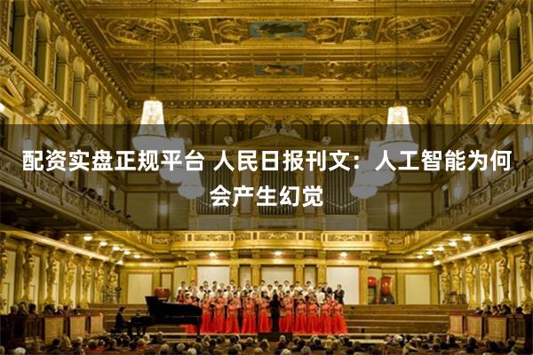 配资实盘正规平台 人民日报刊文：人工智能为何会产生幻觉