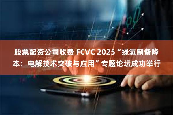 股票配资公司收费 FCVC 2025“绿氢制备降本：电解技术突破与应用”专题论坛成功举行