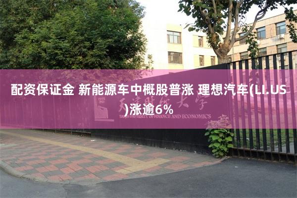 配资保证金 新能源车中概股普涨 理想汽车(LI.US)涨逾6%