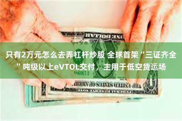 只有2万元怎么去弄杠杆炒股 全球首架“三证齐全”吨级以上eVTOL交付，主用于低空货运场